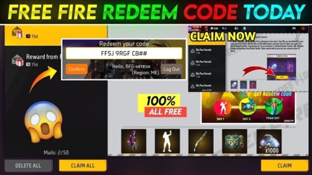 Free Fire Redeem Code